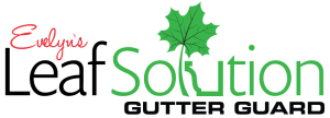 A logo of Leaf Solutions in white and green